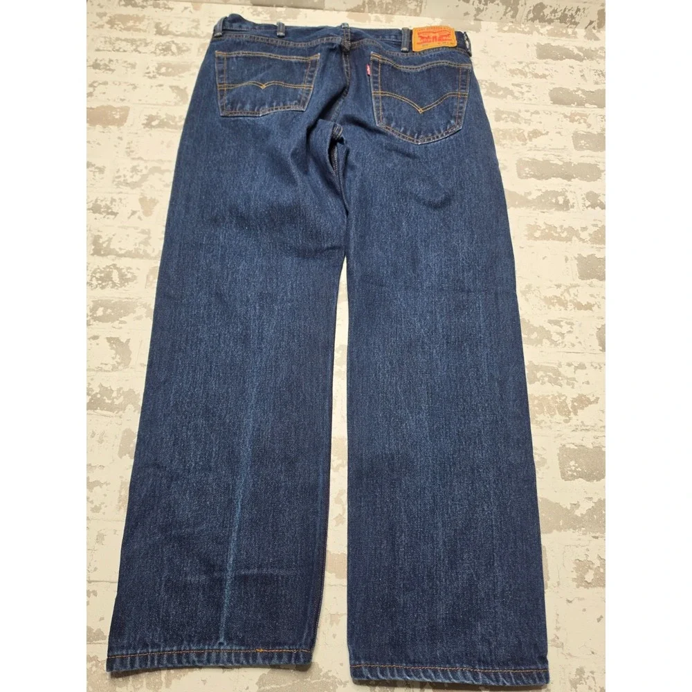 Levi's 505 Blue Denim Jeans Men's 38x30 100% Cotton